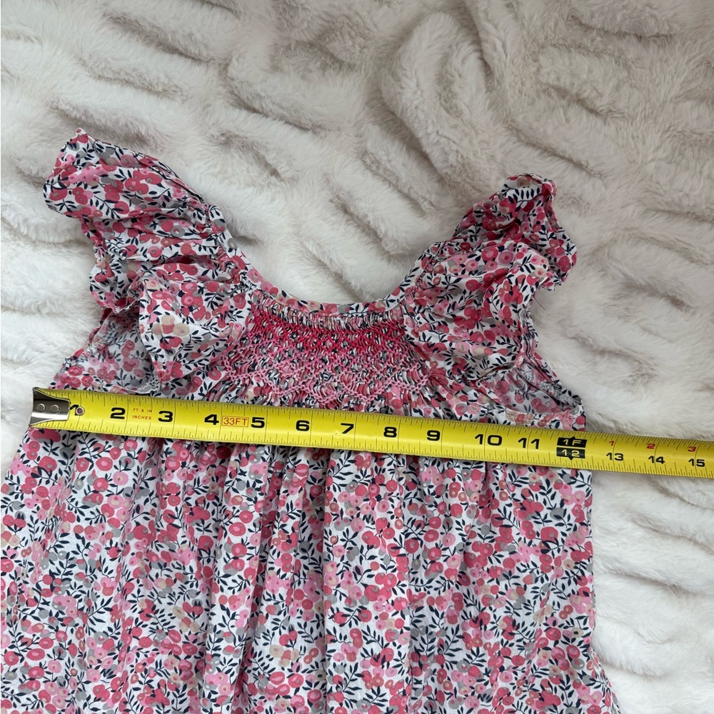 Floral Pink Kids Casual Dress - Picture 6 of 6